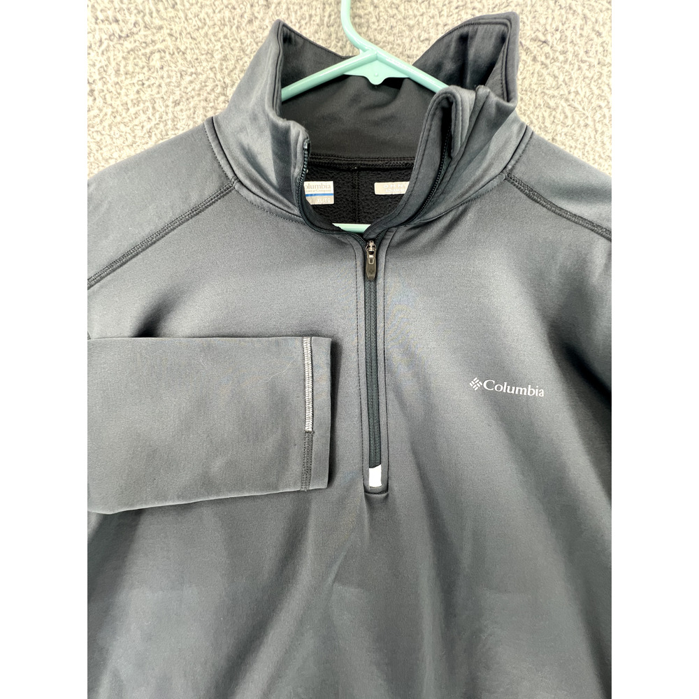 COLUMBIA XL TG 1/3 Zip Fleece Long Sleeve Jacket OMNIWICK READ